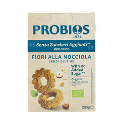 Biscotti Fiori alla Nocciola Senza Glutine - Probios 200 g