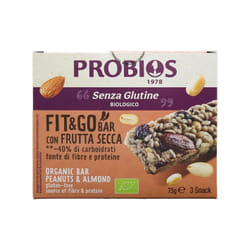 BARRETTA CON FRUTTA SECCA FIT&GO - Probios 75 g