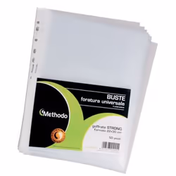 Methodo CF50, A4, Polipropilene (PP), 220 mm, 300 mm, 50 pz