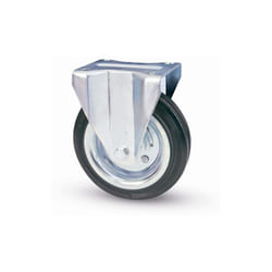 Valsecchi - ruota industriale d 100 mm gomma 80/A piastra fis