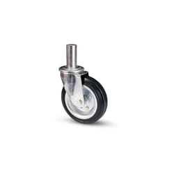 Valsecchi - ruota+industr. perno girevole mm 125/80B
