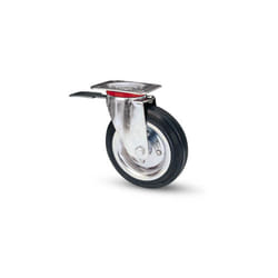 Valsecchi - ruota+industr. staffa+freno mm 125/80BIS