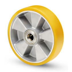 Valsecchi - avo 18A 125X30 f 15 ruota transpallet rivestimento poliuretano nucleo alluminio