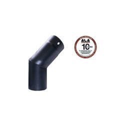 Gomito in acciaio pesante smaltato porcellanato Aeternum top nero 45 CM.15