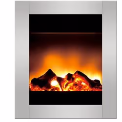 Zephir ZFP301, Camino montabile a parete, Elettrico, Argento, Verticale, 1200 W, 520 mm