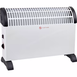 Zephir Termoconvettore basico no timer no turbo 2000W, Interno, Soffitto, Parete, Nero, Bianco, Pulsanti, Manopola, 2000 W, 7 ...