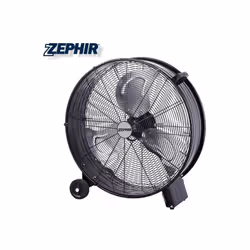 Ventilatore industriale da pavimento, pala 60 cm. alta velocità, materiale interamente in metallo, reclinabile, con ruote. Di ...
