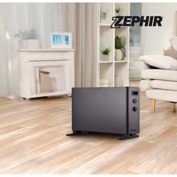 Zephir ZCV2100M-N stufetta elettrica Interno Nero 2000 W Stufa elettrica a convezione