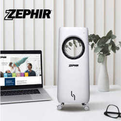 Zephir - raffrescatore ad acqua senza pale 80w con telecomando zair05