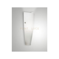 Dedalo Applique Bianca Ip44 In Vetro Soffiato 1 Luce Attacco E27 Interno/esterno