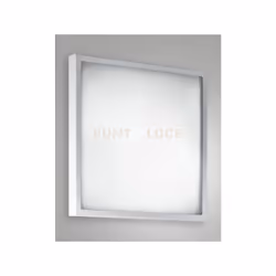 Plafoniera in metallo e vetro attacco E27 a 3 luci bianco 40x40cm IP20