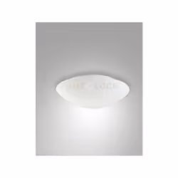Plafoniera bianca con sensore di movimento, larghezza 30cm, 1 luce attacco E27.