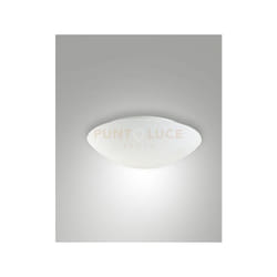 Fabas Luce - pandora plafoniera bianca 1 luce attacco E27 D.30CM con sensore di movimento