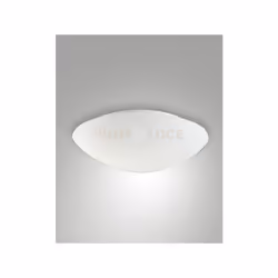 Plafoniera bianca con sensore di movimento, larghezza 36cm, 1 luce attacco E27.