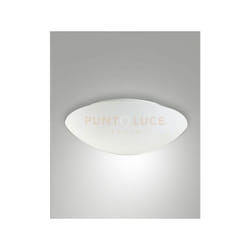 Fabas Luce - pandora plafoniera bianca 1 luce attacco E27 D.36CM con sensore di movimento