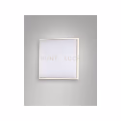 Lampada LED da soffitto particolarmente sottile, ha un’altezza di solo 50 mm. Struttura in alluminio. Grazie alla sua forma q ...