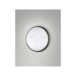 Fabas Luce - olly plafoniera led 10W 3000K 1050LM nera D.18CM in alluminio IP54