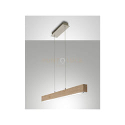 Fabas Luce - badia sospensione quercia a led 3000K - 43W - 4320 lm in metallo e legno