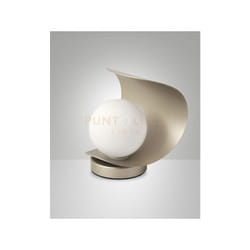 Fabas Luce - adria da tavolo oro opaco 1 luce a led 3000K - 6W - 540 lm in metallo e vetro dimmerabile