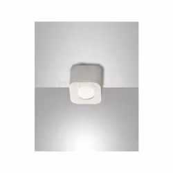 Spot luce LED compatto ad uso interno per montaggioa plafone o parete. Corpo in alluminio aforma squadrata. Disponibile con f ...