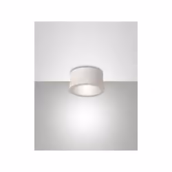 Spot luce LED compatto ad uso interno per montaggioplafone o parete. Corpo in alluminio a formacilindrica leggermente convess ...