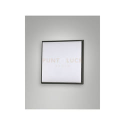 Fabas Luce - desdy plafoniera led nera L.18X18CM 10W 3000K 1050LM in alluminio IP54
