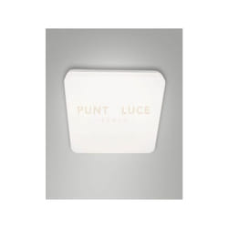 Fabas Luce - folk plafoniera bianca L.28X28CM a led 27W 3000K 2500LM IP65 c/sensensore