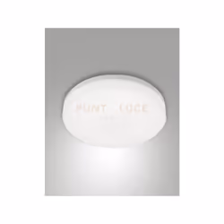 Lampada LED da soffitto dalla forma compatta. Struttura completamente in policarbonato. Grazie alla sua forma tonda e al diff ...
