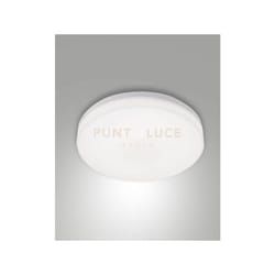 Fabas Luce - trigo plafoniera bianca D.28CM a led 27W 3000K 2500LM IP65 c/sensore
