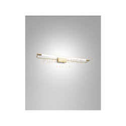 Fabas Luce - rapallo applique ottone satininato in metallo e metacrilato L.60CM a led 3000K - 14W - 1580 lm