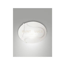 Fabas Luce - magma plafoniera bianca d. 30cm in vetro 1 luce attacco E27