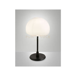 Fabas Luce - gaia lampada da tavolo attacco G9 lampadina inclusa colore nera dimmerabile D.14CM