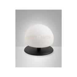 Fabas Luce - morgana lampada da tavolo attacco G9LAMPADINA inclusa colore nera dimmerbile D.15CM