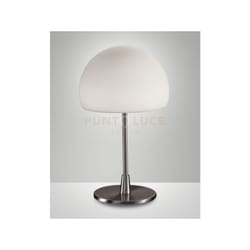 Fabas Luce - gaia big da tavolo nichel satinato touch on/off 1 luce attacco E14