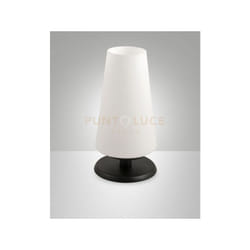 Fabas Luce - milady lampada da tavolo attacco G9 lampadina inclusa colore nero dimmerabile D.6CM