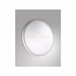 Plafoniera a LED 3000K - 12W - 1100 lm, sistema gira e blocca per la chiusura. Colore bianco d.30cm IP41.