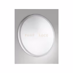 Plafoniera LED 3000K - 24W - 2400 lm, sistema di chiusura girevole e bloccabile. Colore bianco d.40cm IP41.