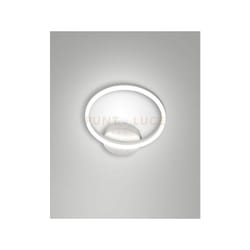 Fabas Luce - giotto applique bianca D.30cm led 3000K - 18W - 1890 lm dimmerabile 1 luce c/acces. smart