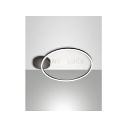 Fabas Luce - giotto plafoniera nera D.60CM a led 3000K - 36W - 3780 lm dimmerabile smart c/access.