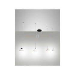 Arabella sospensione bianca 4 luci spostabile a led 3000K - 32W - 3020 lm dimmerabile smart c/acc.