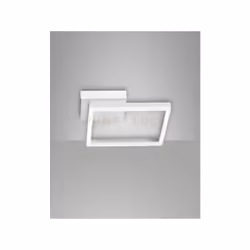 Applique con struttura in metallo e metacrilato a LED 3000K - 22W - 2160 lm, dimmerabile a taglio di fase, colore bianco, Mon ...