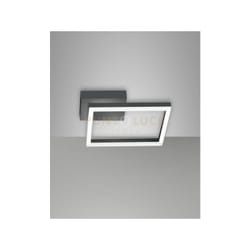 Bard applique antracite 1 luce a led 3000K - 22W - 2160 lm dimmerabile c/access.