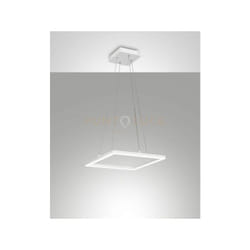 Bard sospensione bianca L.42X42CM a led 3000K - 39W - 3880 lm dimmerabile c/access.
