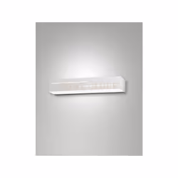Applique LED 3000K - 18W - 1700 lm. Struttura in metallo e metacrilato, colore bianco. IP20.