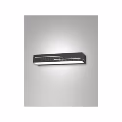 Applique LED 3000K - 18W - 1700 lm. Struttura in metallo e metacrilato, colore antracite. IP20.