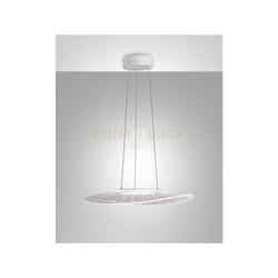 Vela sospensione led 3000K - 24W - 3400 lm bianca L.59x43CM. dimmerabile smart c/acc.