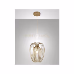 Lampadario a sospensione in metallo, disponibile in 3 colori. Composta da 1 luce con attacco E27 (lampadina non inclusa). Alt ...