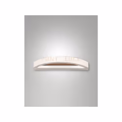 Applique in metallo e legno coore bianco a LED 3000K - 12W - 1300 lm