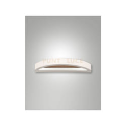 Cordoba applique bianca a led 3000K - 12W - 1300 lm L.29,5CM in metallo e legno
