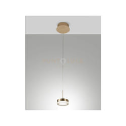 Dunk sospensione 1 luce ottone satinato a led 3000K - 8W - 750 lm dimmerabile